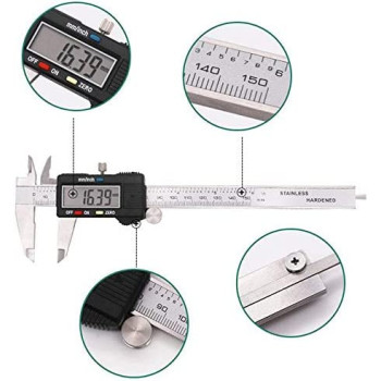 Other 2724556046098 Digital Electronic Gauge Stainless Steel Vernier Caliper Micrometer 150 Mm 6 Inch