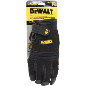 Dewalt Toughtanned Vibration Absorption Gloves Dpg250Lblack