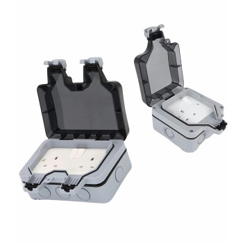 Outdoor Sockets Waterproof Single Socketshowtop Wall Electrical Outletsip66 Switched Socket Covers13A Outdoor