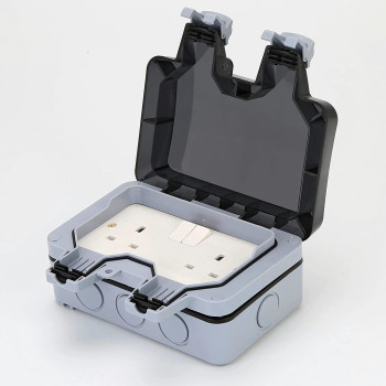 Borliya Outdoor Sockets Waterproof Single Socketshowtop Wall Electrical Outletsip66 Switched Socket Covers13A Outdoor