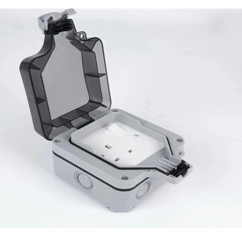 Borliya Outdoor Sockets Waterproof Single Socketshowtop Wall Electrical Outletsip66 Switched Socket Covers13A Outdoor