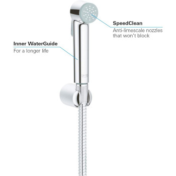 Grohe Bathroom Fixtures Trigger Spray Shattaf With Wall Holdertempesta F Collection 26354000