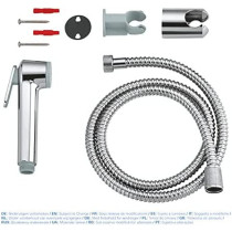 Grohe Bathroom Fixtures Trigger Spray Shattaf With Wall Holdertempesta F Collection 26354000