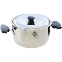 Taj Stainless Steel Double Wall Milk Cooker Boiler Black 18Cm