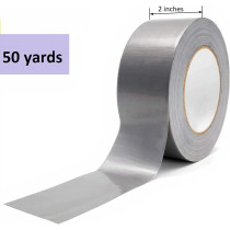Abbasali Waterproof Strong Adhesive Duct Tape Silver 50 Yards X 2In