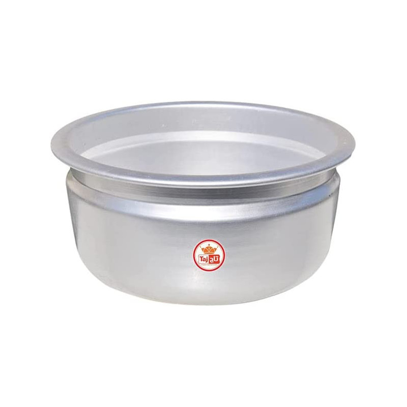 Taj Traditional Aluminium Cooking Pot Silver 8.2L