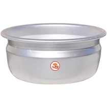 Taj Traditional Aluminium Small Cooking Pot Vana Silver 1.75L