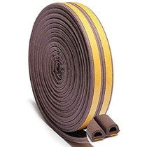 Abbasali Sealing Tape Self Adhesive 'D' Profile Brown 2 X 3Mtrs