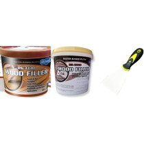 Abbasali Carpenter Wood Filler 500Grm & Water Based Wood Filler For Repairing Quick Drying 1Kg With Scrapper