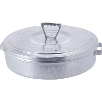 Ayda Traditional Arabic Bread Box, Hammered Design Storage Container 16 Inch
