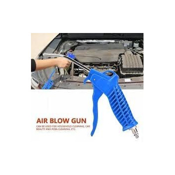 Abbasali Spray Gun Pvc Top Tank With Paint Filter & Air Duster Gun With 10Mtr Hose For Cleaning & Painting