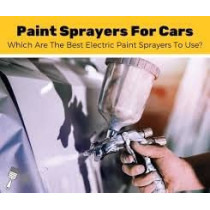 Abbasali Spray Gun Pvc Top Tank With Paint Filter & Air Duster Gun With 10Mtr Hose For Cleaning & Painting