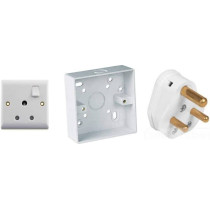 Abbasali 15Amp Switch Socket With 3X3 Pvc Box & Top Plug 4