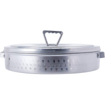 Ayda Traditional Arabic Bread Box, Hammered Design Storage Container 18 Inch