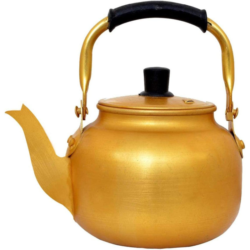 Taj Yellow Kettle 8L Stove Top Tea Kettle Golden Kettle Karak Tea Kettle Camping Kettle Coffee Kettle8 Litre