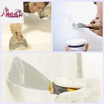 Abbasali Stainless Steel Joint Knife Flexible Drywall Joint Knife With Comfortable Handle Paint Removal Scraper 1 Inch
