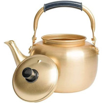 Taj Yellow Kettle 3L Stove Top Tea Kettle Golden Kettle Karak Tea Kettle Camping Kettle Coffee Kettle Aluminium 3 Litre