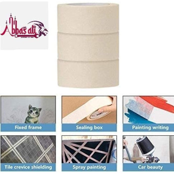 Abbasali Adhesive Masking Tape General Purpose Painter'S Tape Bulk For Pack Of 2 1.1 5 Inch