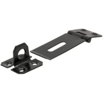 Abbasali Hasp Lock Black 3In With Mini Padlock & 3 Key 32Mm