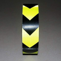 Abbasali Vehicle Night Reflective Safety Warning Tape Sticker In Green Black Arrow Reflection For Car Truck And Bus