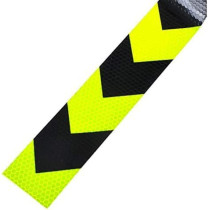 Abbasali Vehicle Night Reflective Safety Warning Tape Sticker In Green Black Arrow Reflection For Car Truck And Bus