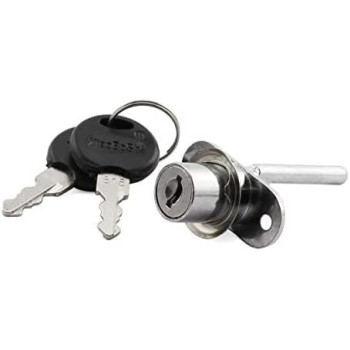 Abbasali 16Mm Cylinder Plunger Lock For Drawer Cabinet Desk Table Office Table Front Activity Linkage 1 Lock 3 Drawers Security