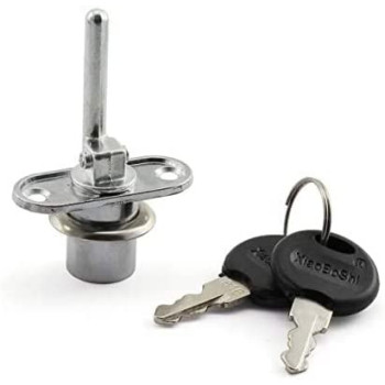 Abbasali 16Mm Cylinder Plunger Lock For Drawer Cabinet Desk Table Office Table Front Activity Linkage 1 Lock 3 Drawers Security