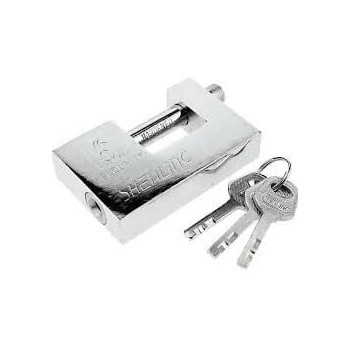 Abbasali Heavy Duty Padlock With 3 Keys Hardened Solid Steel Hardware Monoblock Lock Lockers Gates 80Mm