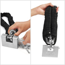 Abbasali Heavy Duty Padlock With 3 Keys Hardened Solid Steel Hardware Monoblock Lock Lockers Gates 100Mm