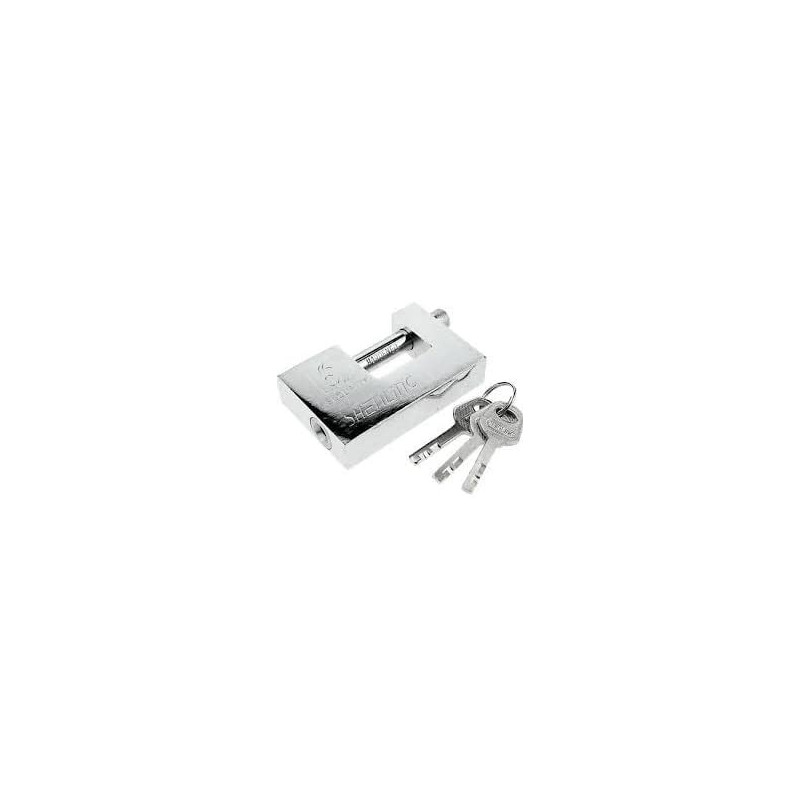 Abbasali Heavy Duty Padlock With 3 Keys Hardened Solid Steel Hardware Monoblock Lock Lockers Gates 90Mm