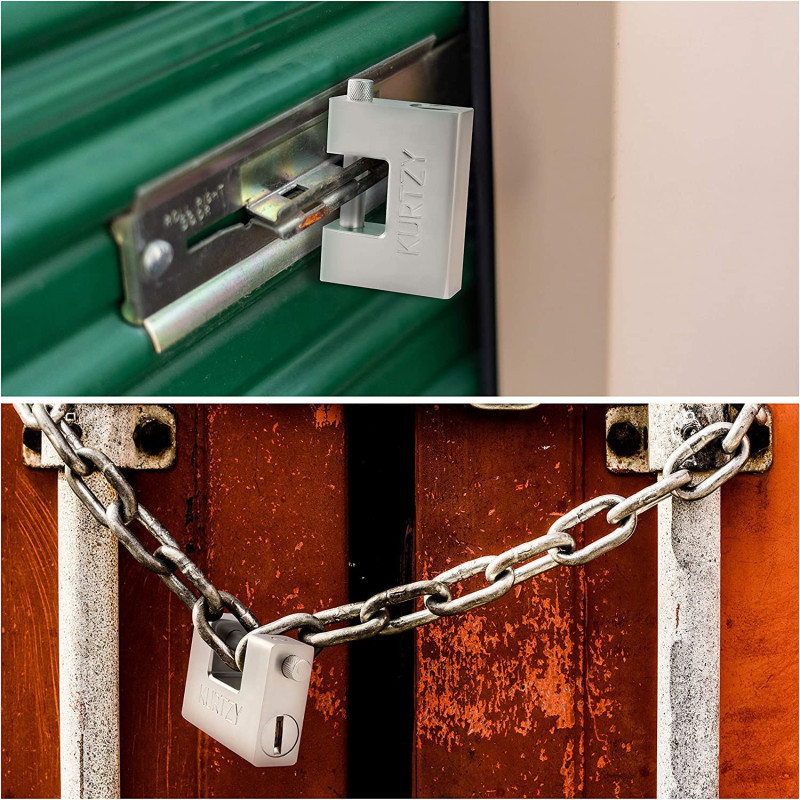 Abbasali Heavy Duty Padlock With 3 Keys Hardened Solid Steel Hardware Monoblock Lock Lockers Gates 70Mm