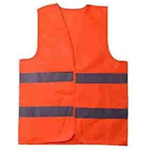 Abbasali Reflective Vest Working Clothes High Visibility Day Night Warning Safety Vest, Orange