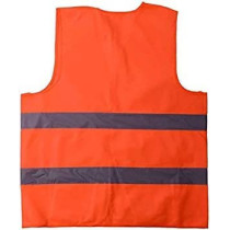 Abbasali Reflective Vest Working Clothes High Visibility Day Night Warning Safety Vest, Orange