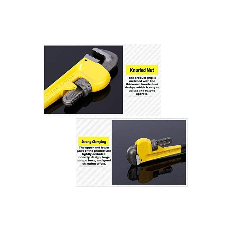 Abbasali Heavy Duty Pipe Wrench Adjustable Professional Carbon Steel Plumbing Wrench For Plumbing 36 Inch
