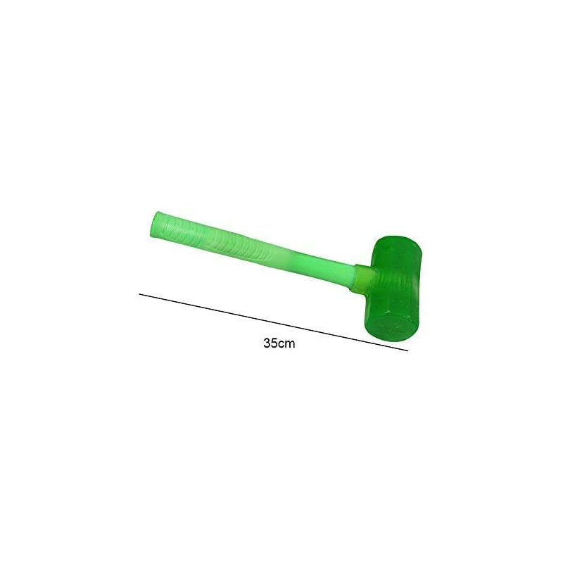 Abbasali Silicone Hammer Mallet With Plastic Handle Indoor Soft Safety Hammer Small
