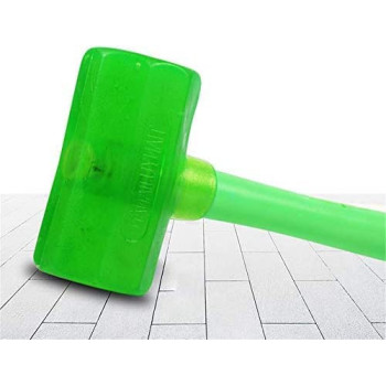 Abbasali Silicone Hammer Mallet With Plastic Handle Indoor Soft Safety Hammer Small