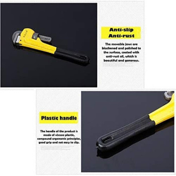 Abbasali Heavy Duty Pipe Wrench Adjustable Professional Carbon Steel Plumbing Wrench For Plumbing 16 Inch