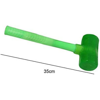 Abbasali Silicone Hammer Mallet With Plastic Handle Indoor Soft Safety Hammer Large