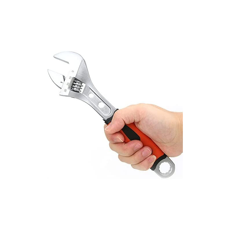 Abbasali Adjustable High Hardness Adjustable Wrench High Efficiency Hand Wrench Machine For Plumbing 8 Inch