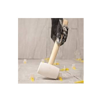 Abbasali Rubber Hammer With Wood Handle 300 Gram