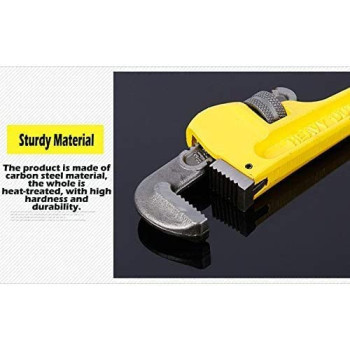 Abbasali Heavy Duty Pipe Wrench Adjustable Professional Carbon Steel Plumbing Wrench For Plumbing 8 Inch