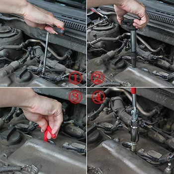 Abbasali T Handle Spark Plug Tool Socket Joint Spark Plug Socket Wrench Remover Installer 21Mm