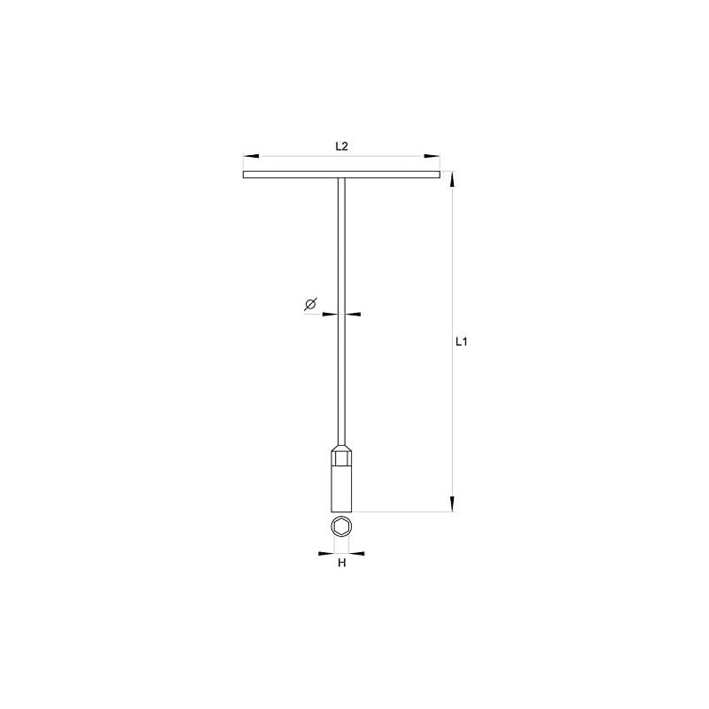 Abbasali T Type Nut Driver T Spanner 14Mm
