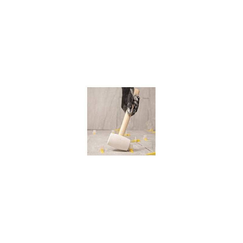 Abbasali Rubber Hammer With Wood Handle 750 Gram