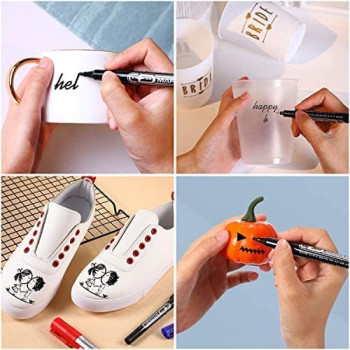 Abbasali Permanent Marker Pack Of 12Pcs Blue