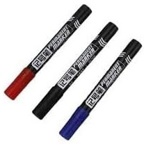 Abbasali Permanent Marker Pack Of 12Pcs Red