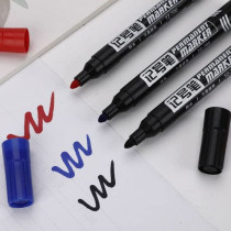 Abbasali Permanent Marker Pack Of 12Pcs Red