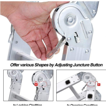 Aluminum Purpose Ladder 4 X 4 16 Set 5 Mtr