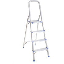 4 Steps Aluminum LadderSilver