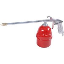 A Iron Laundry Gun Used In The Works By Air Pressure Red
